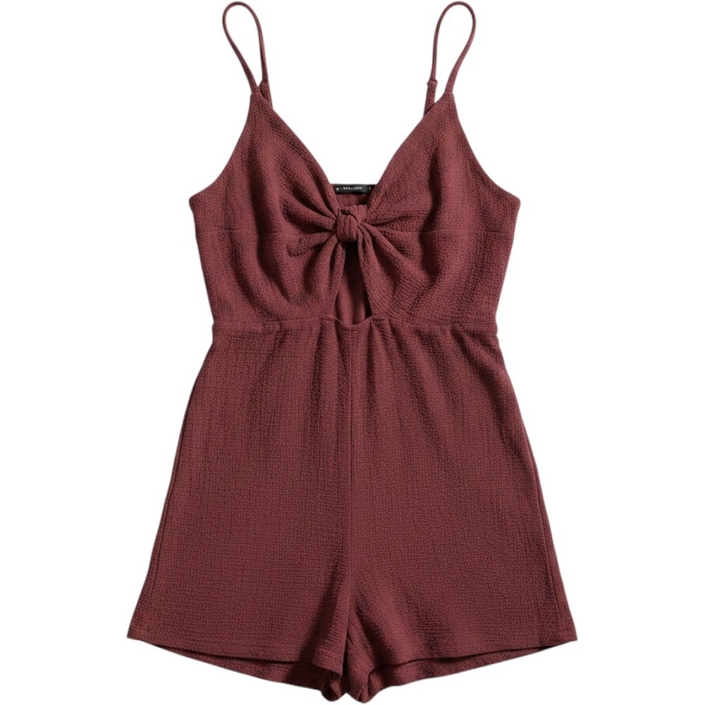 CLEARANCE-wild fable Mauve Knit Tank Romper